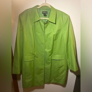 Green Plus Size Coat
